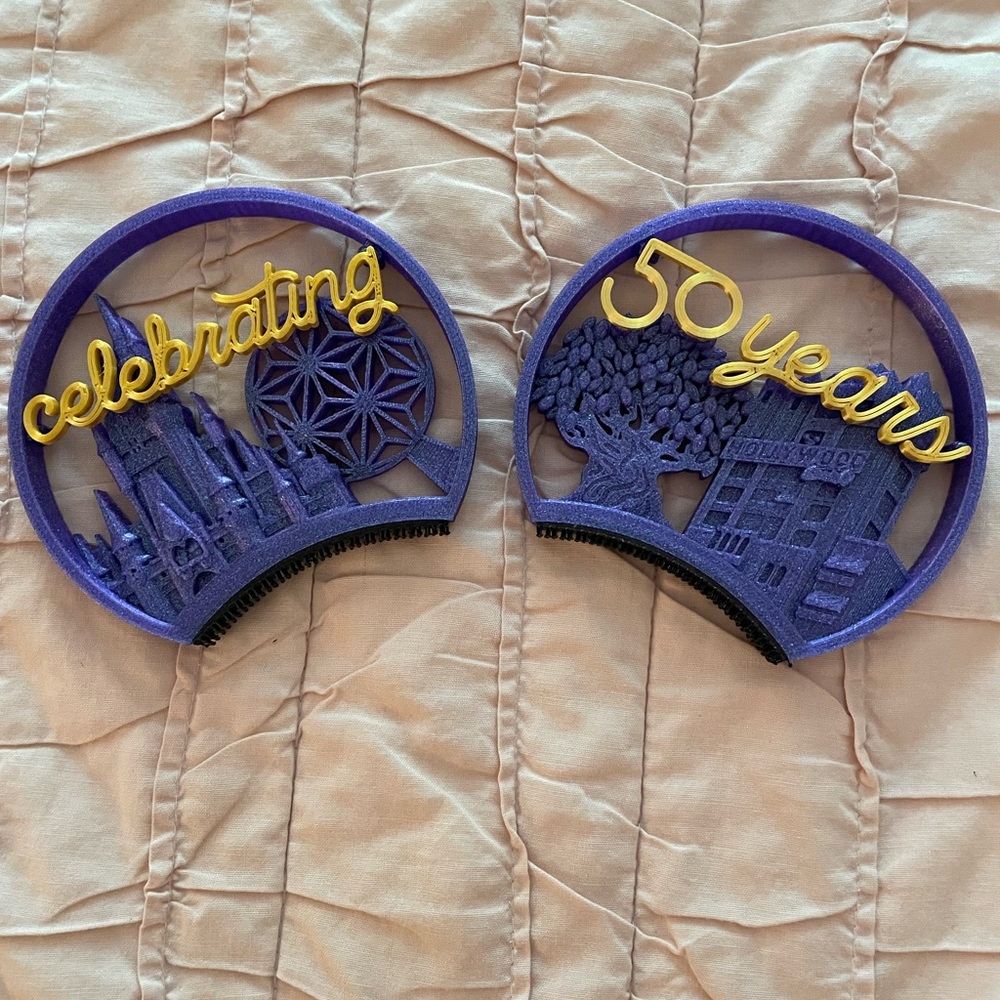 Factory 55 Aloha Ears Design - Walt Disney World 50th Icons Interchangeable Ears